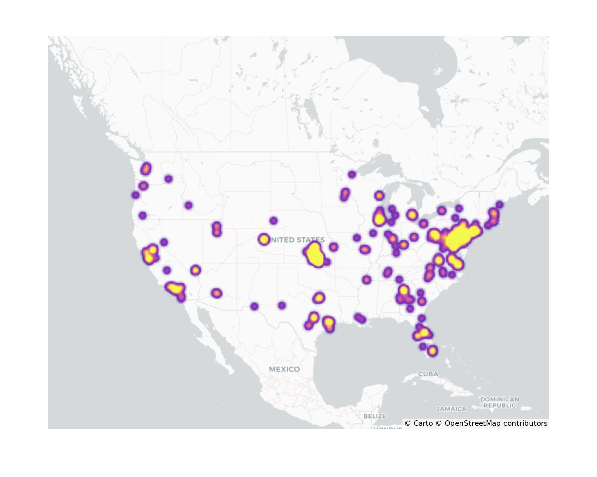 Warehouse and Manufacturings Geographical Distribution