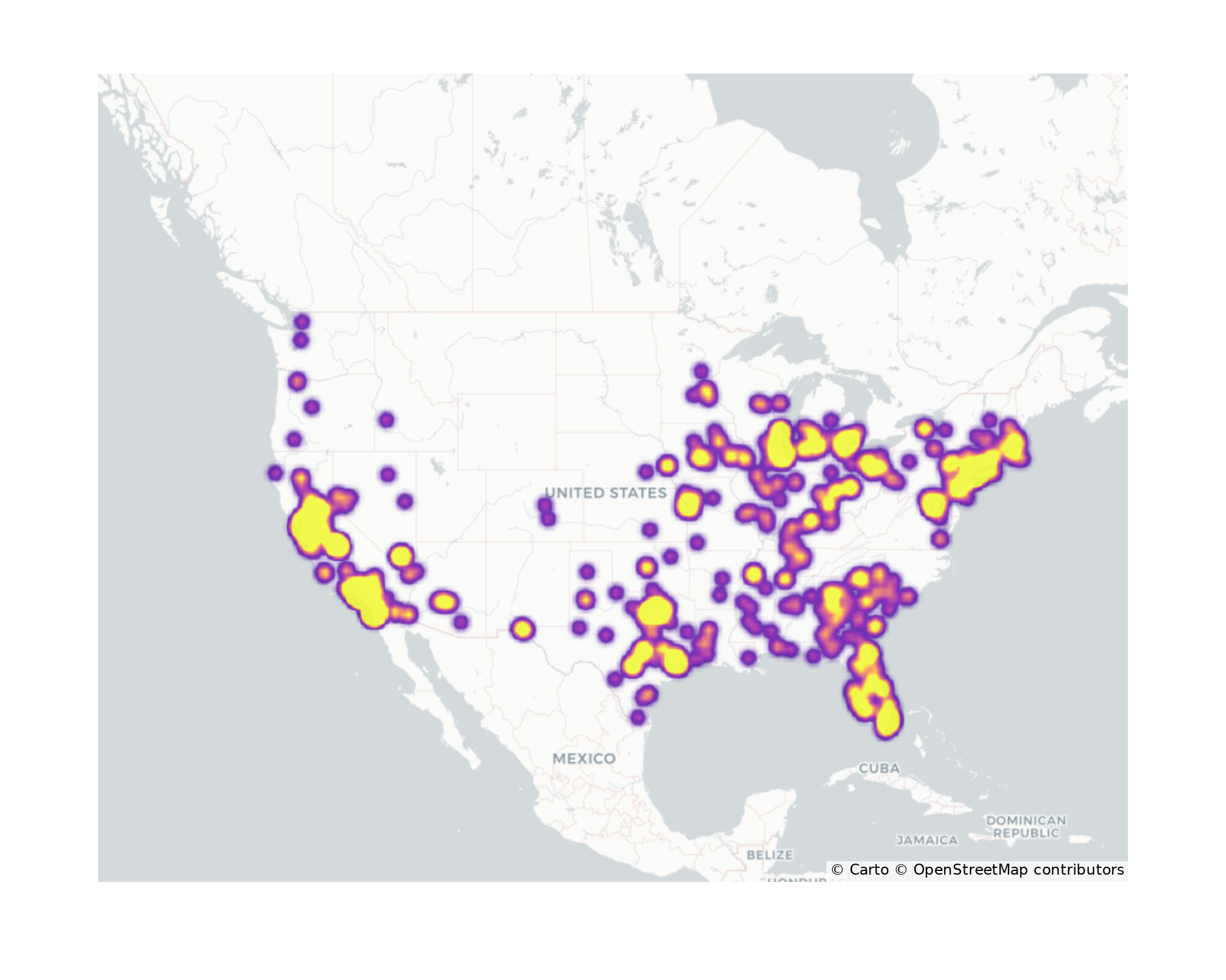 Liquor Stores Geographical Distribution