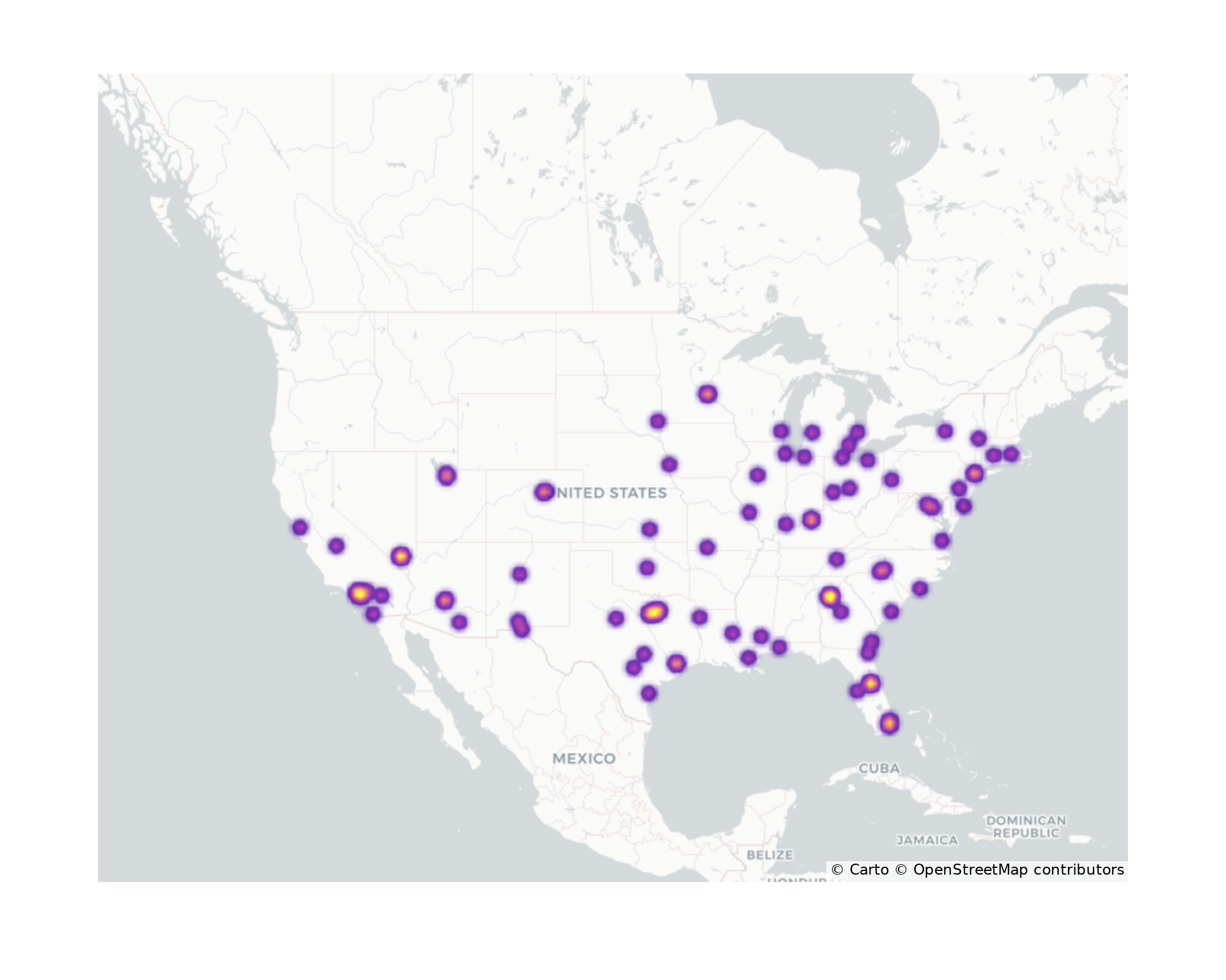 Convention Centers Geographical Distribution