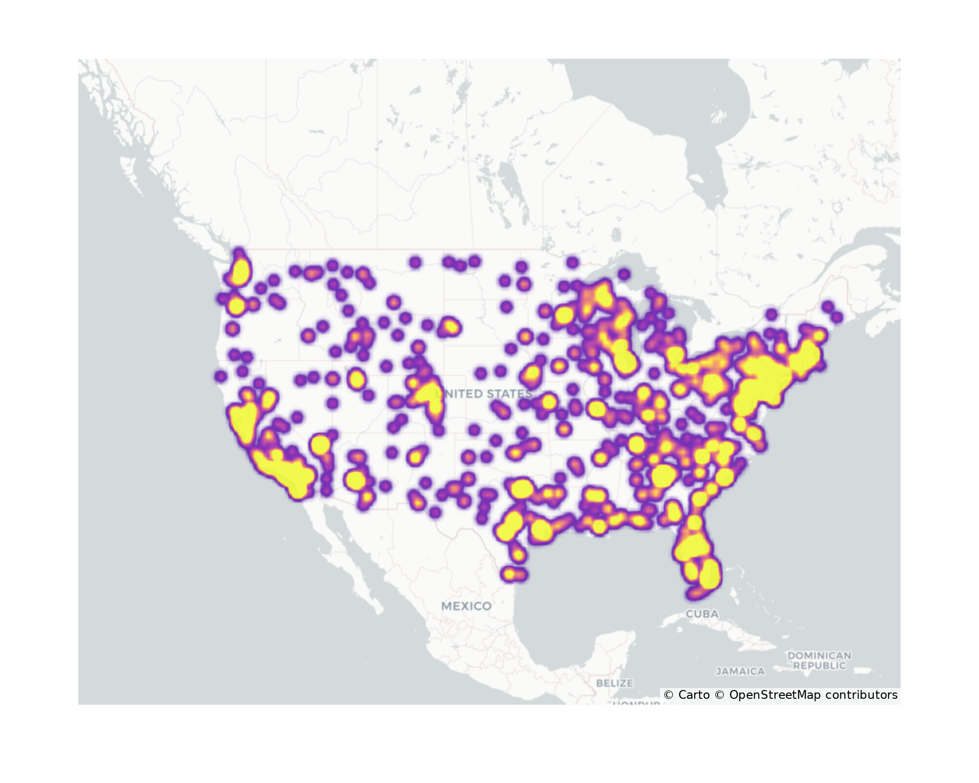 Hotels Geographical Distribution