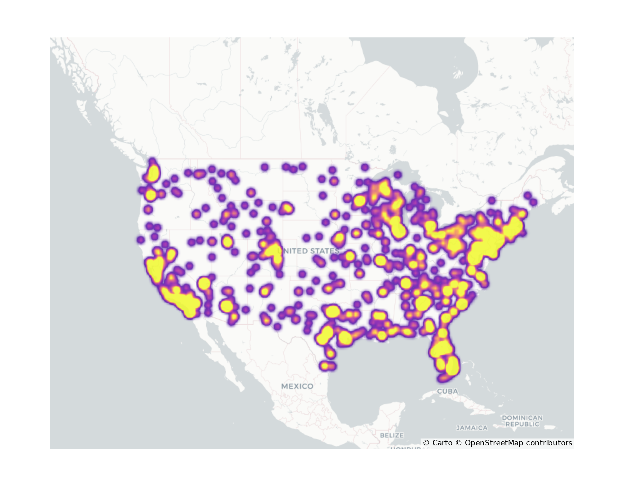 Hotels Geographical Distribution