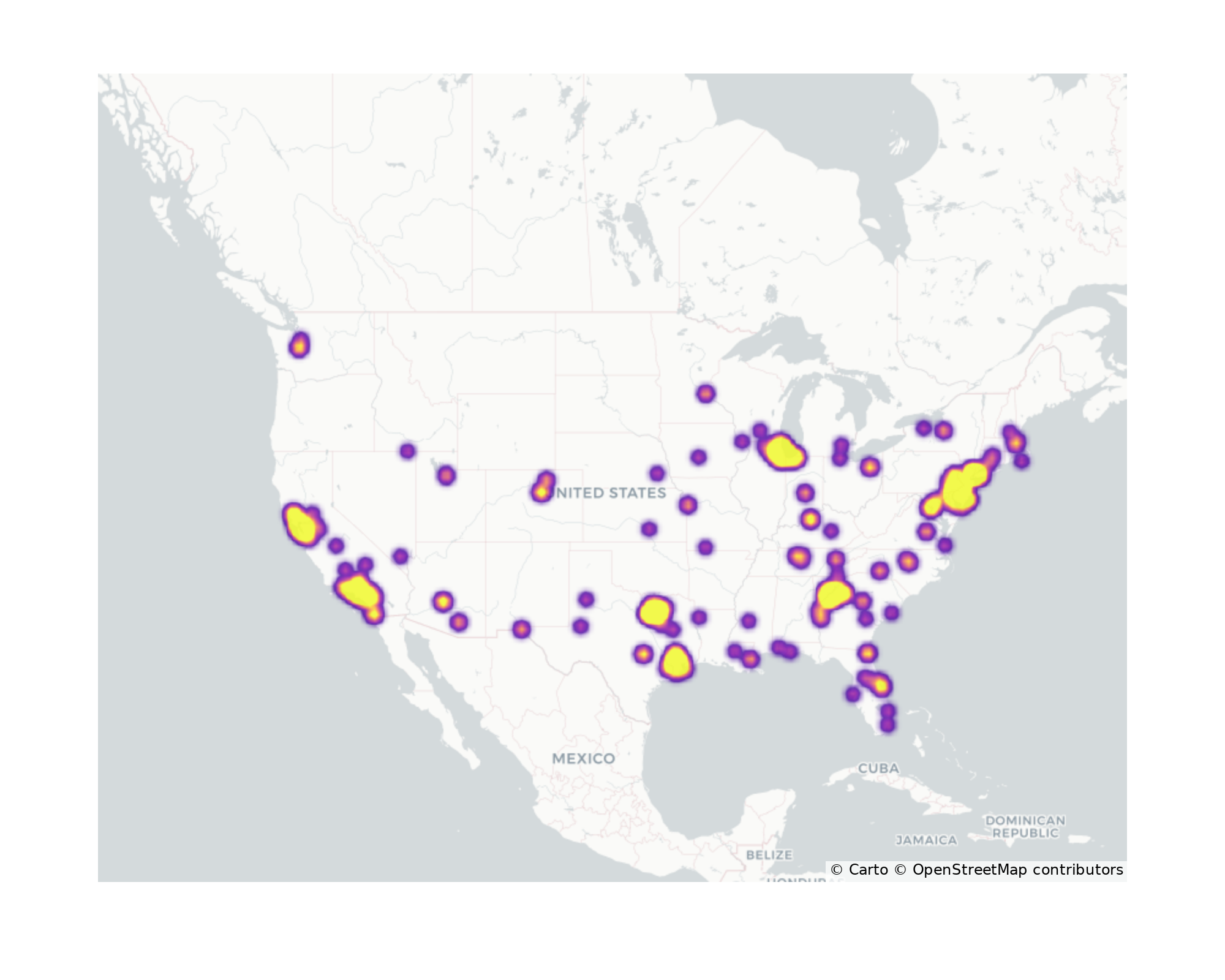 Theaters Geographical Distribution