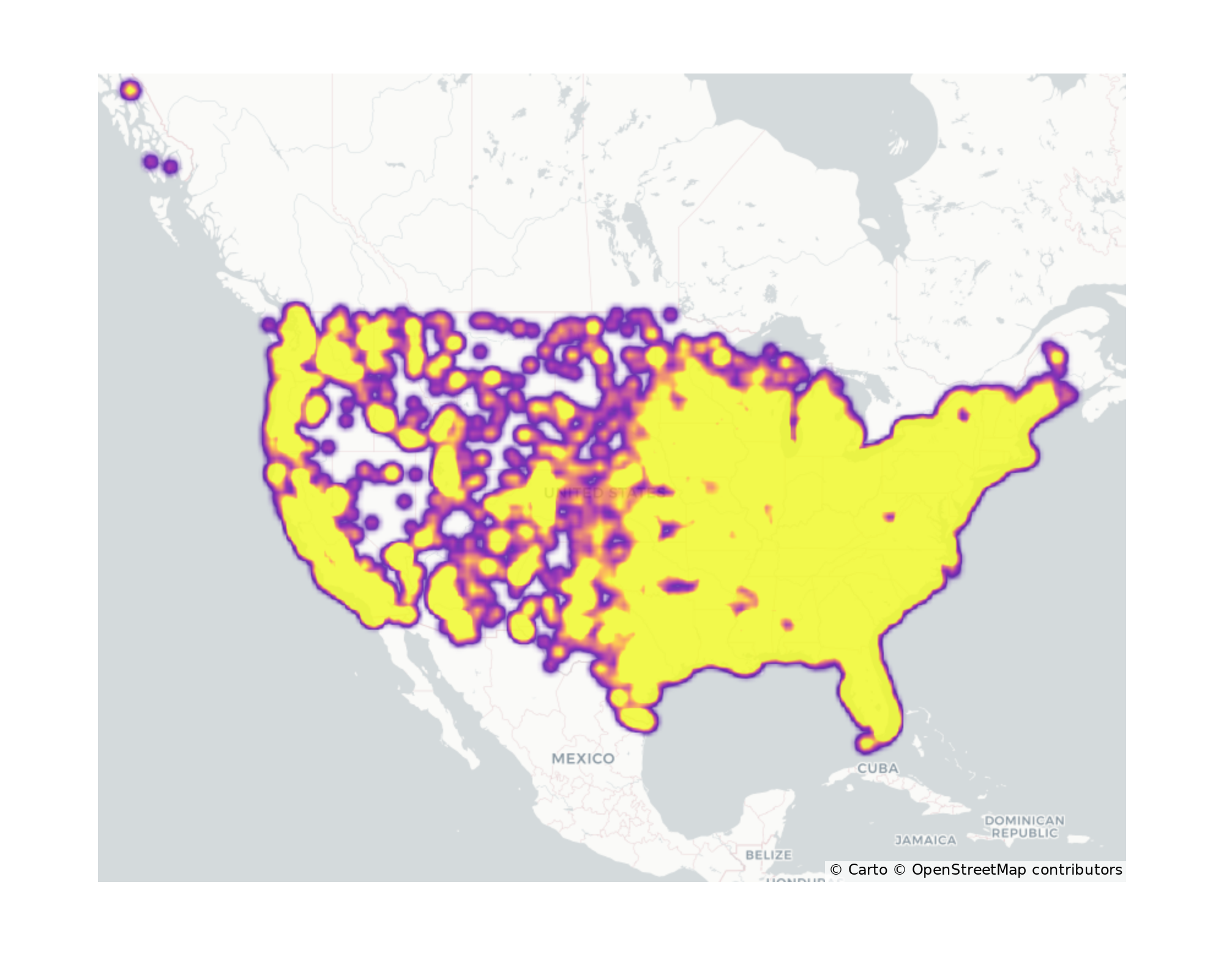 Grocery Stores Geographical Distribution
