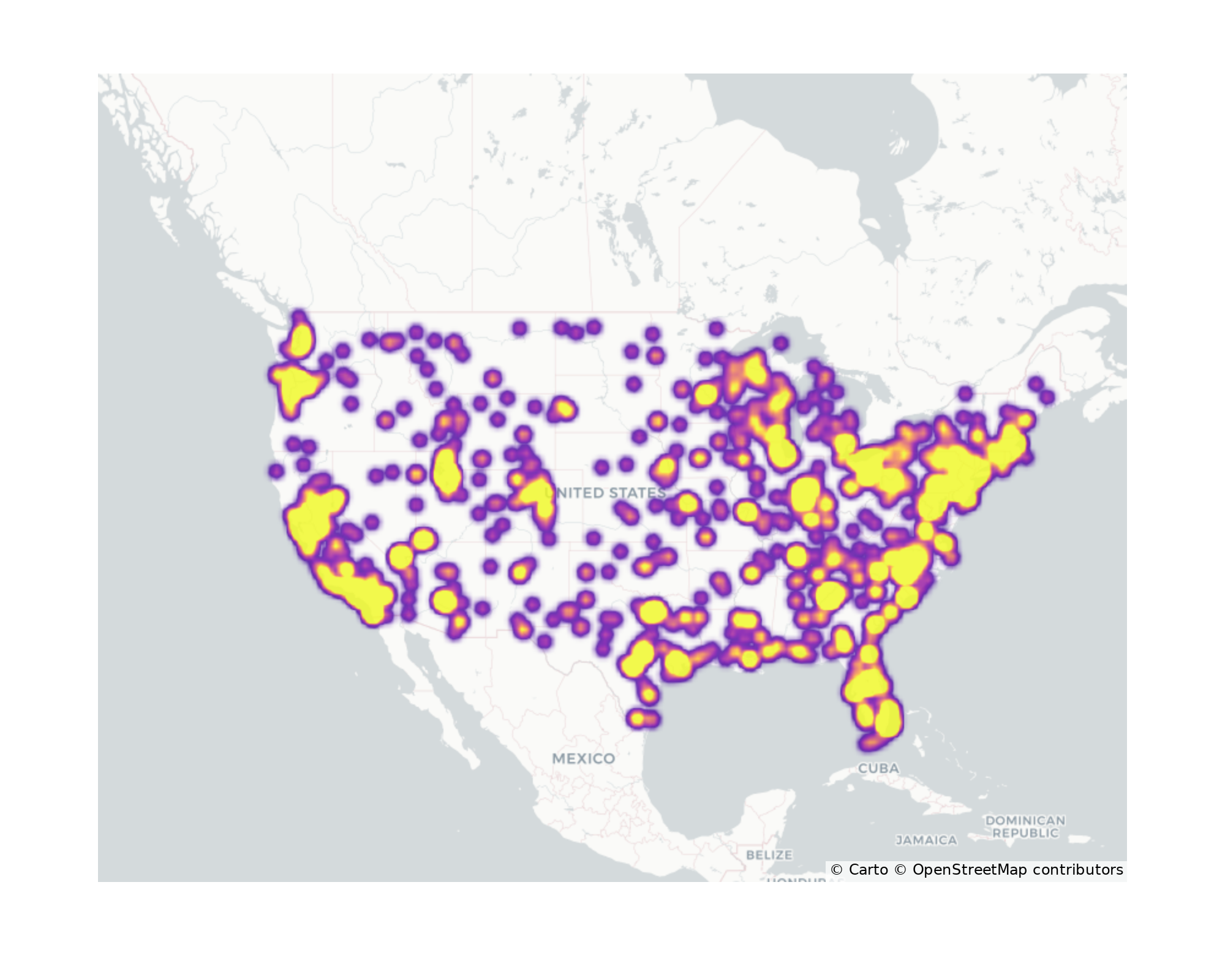 Hotels Geographical Distribution