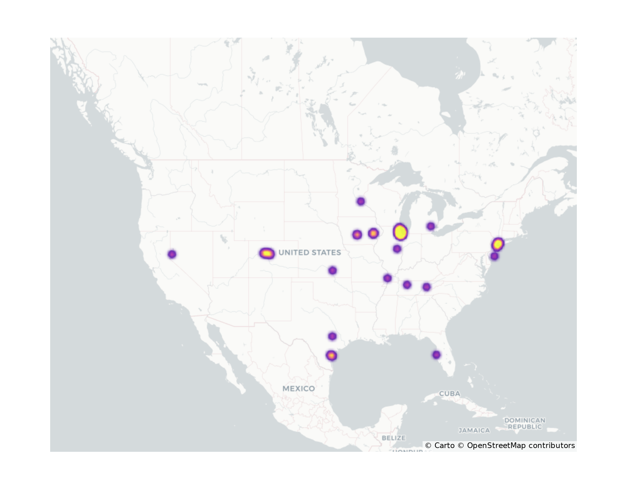 Medical Offices - Physical Therapy Geographical Distribution