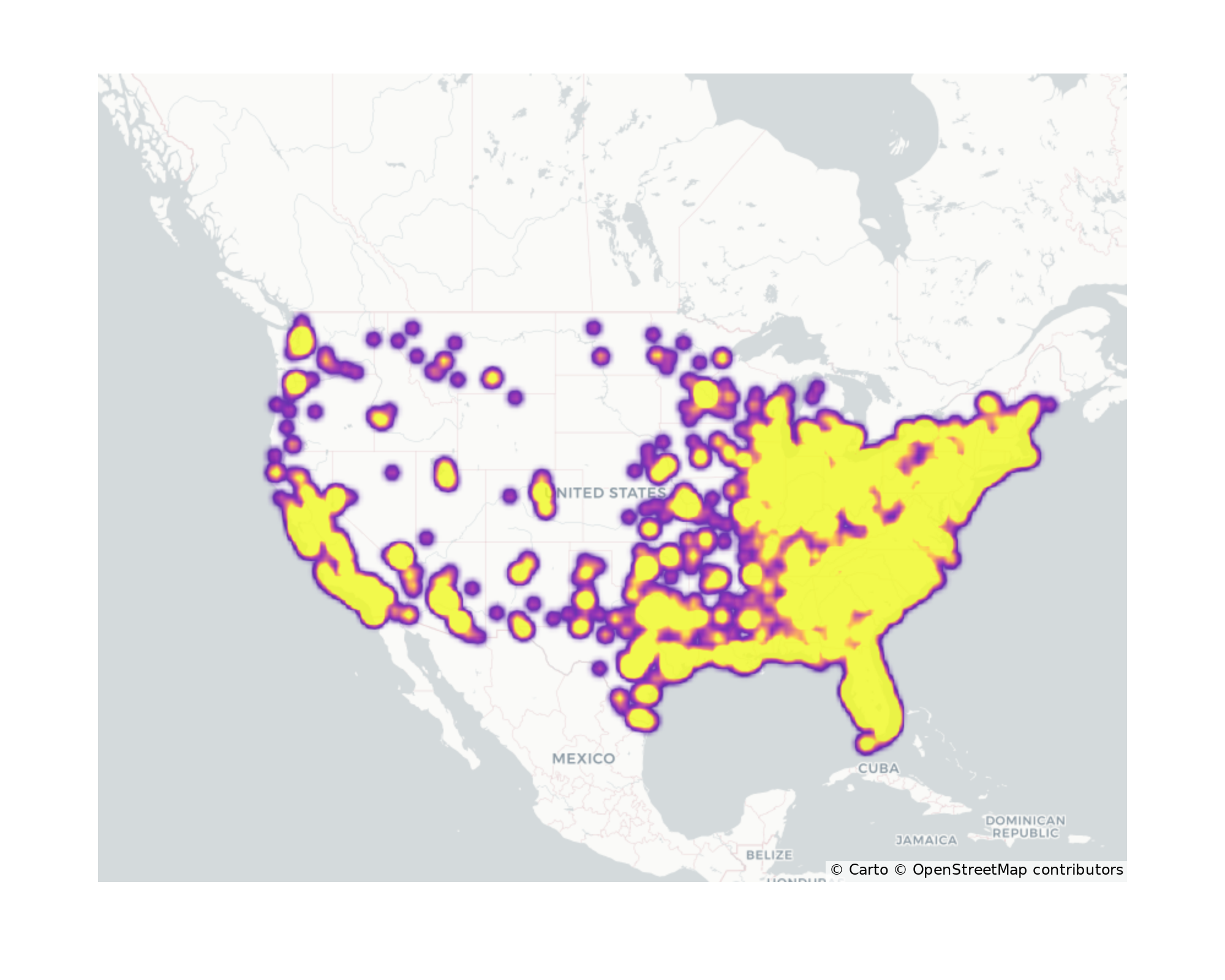 Drugstores Geographical Distribution